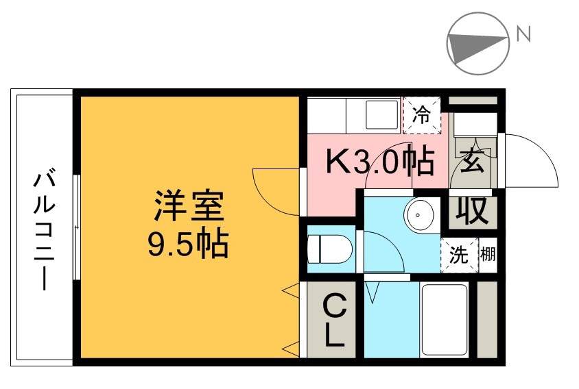 イーリス横浜 204号室 間取り