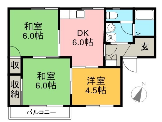 ＭＴハイツ 102号室 間取り