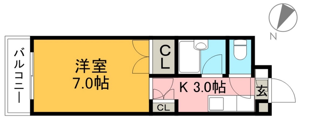 ジョイフル西町 103号室 間取り