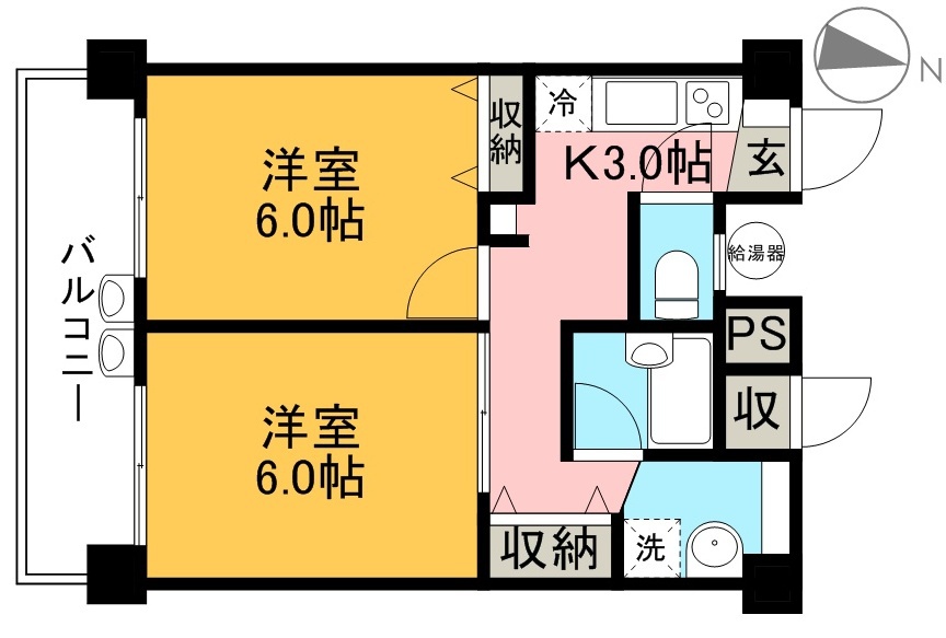 エリジアハイツ 407号室 間取り
