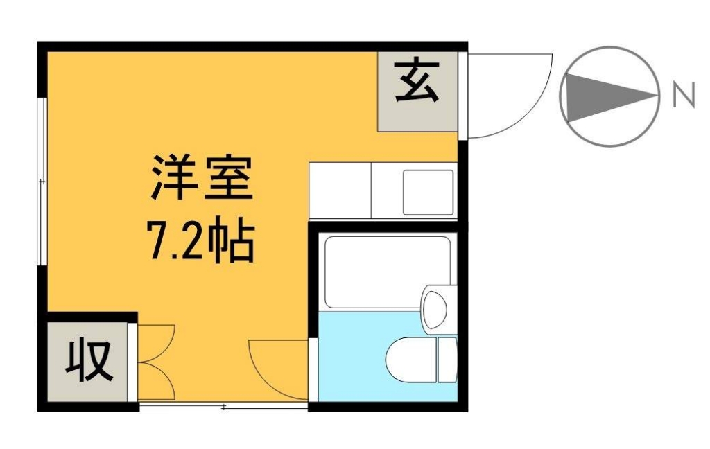 こーぽはりまや 401号室 間取り