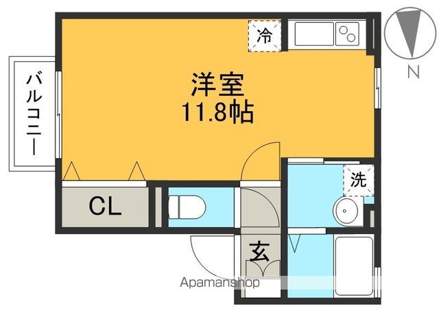 プレジオⅡ 202号室 間取り