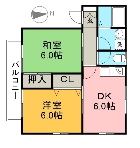 ヒロハイツⅢ 102号室 間取り