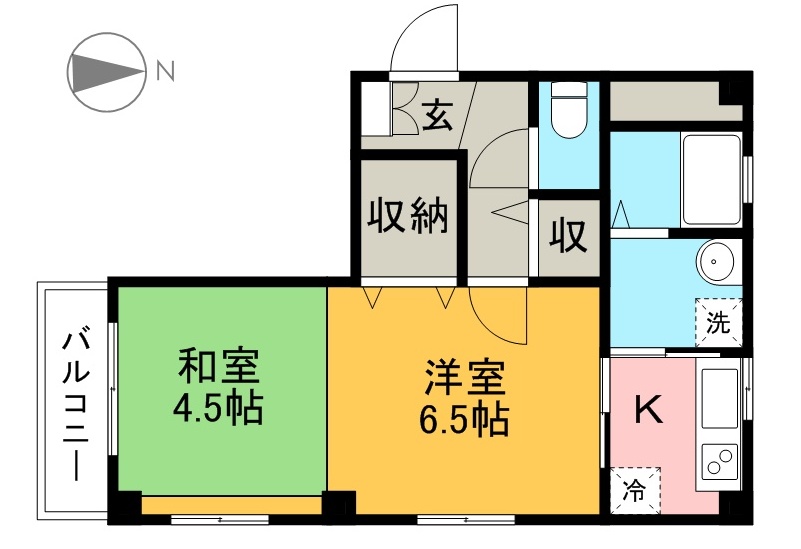 アヴニール 303号室 間取り