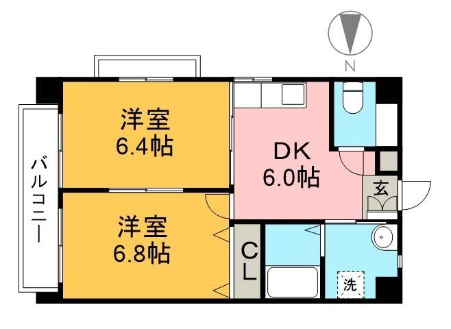 ラ・フルール 501号室 間取り