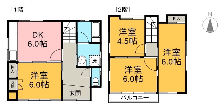 石立町借家 間取り