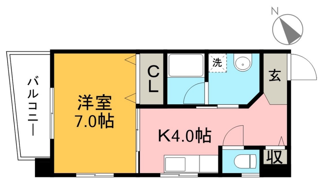 プレサージュ 401号室 間取り