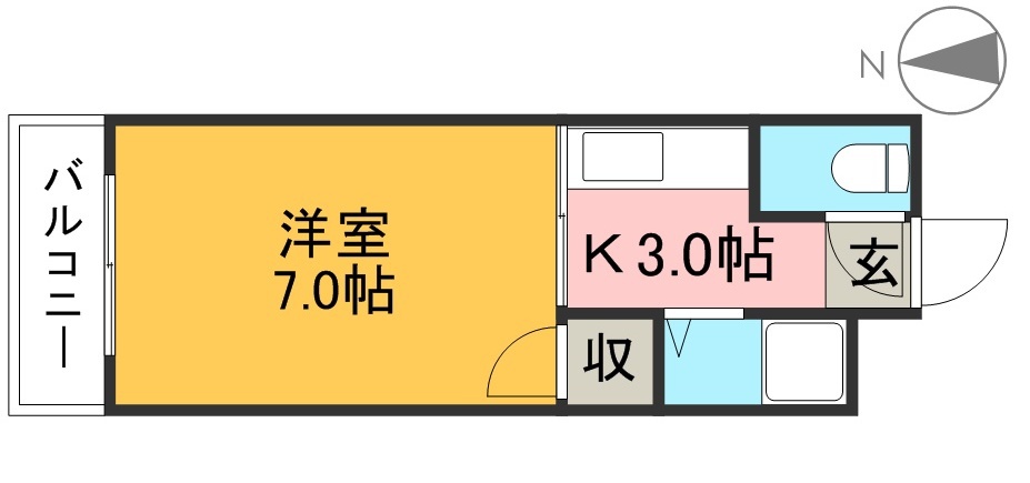 コーポＡＫＩ 302号室 間取り