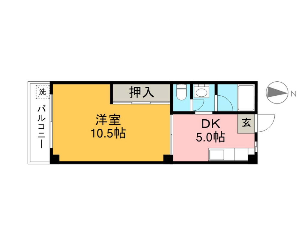 第二コーポサチ 202号室 間取り