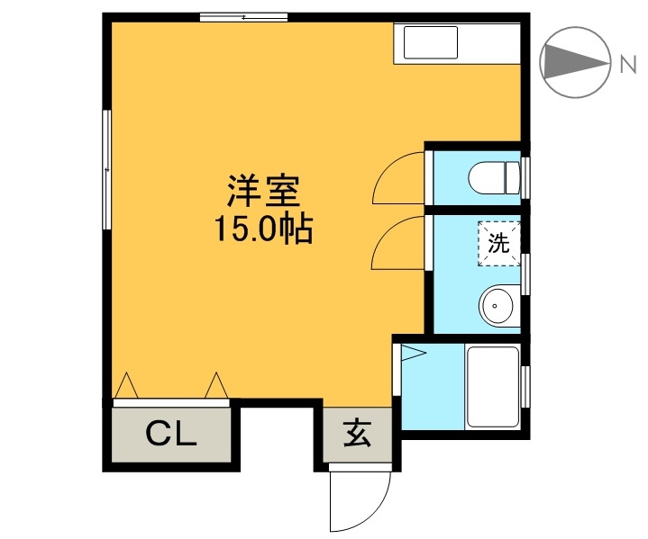ハイツボヌール 201号室 間取り