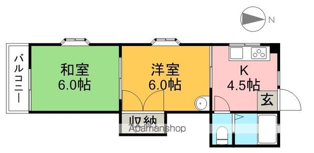 エクセルつかさ 201号室 間取り