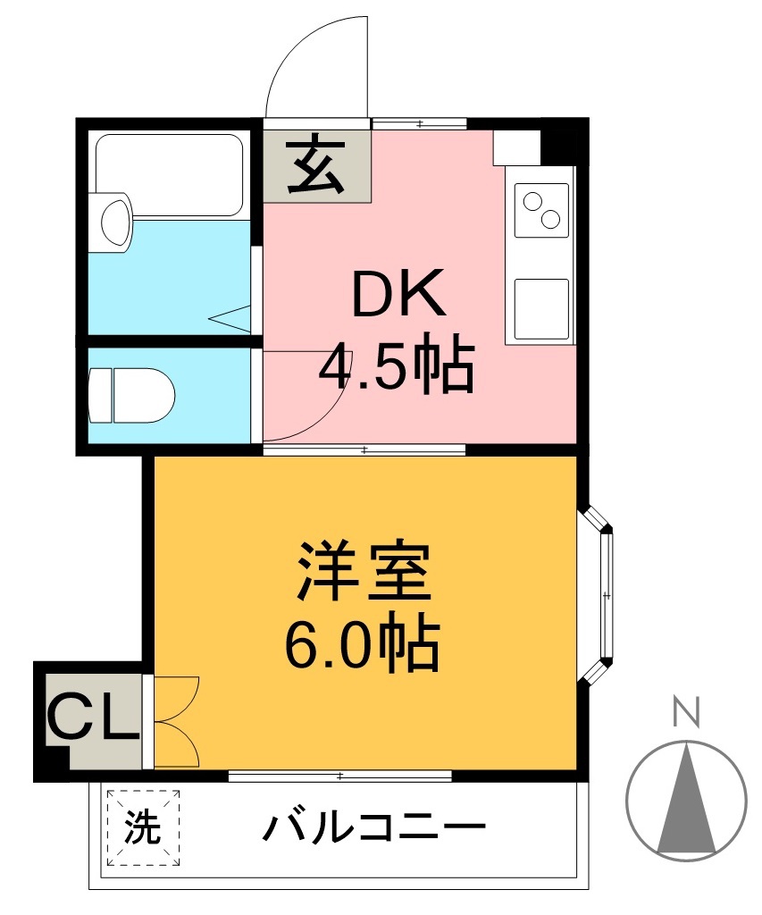 ハイツＭ 202号室 間取り