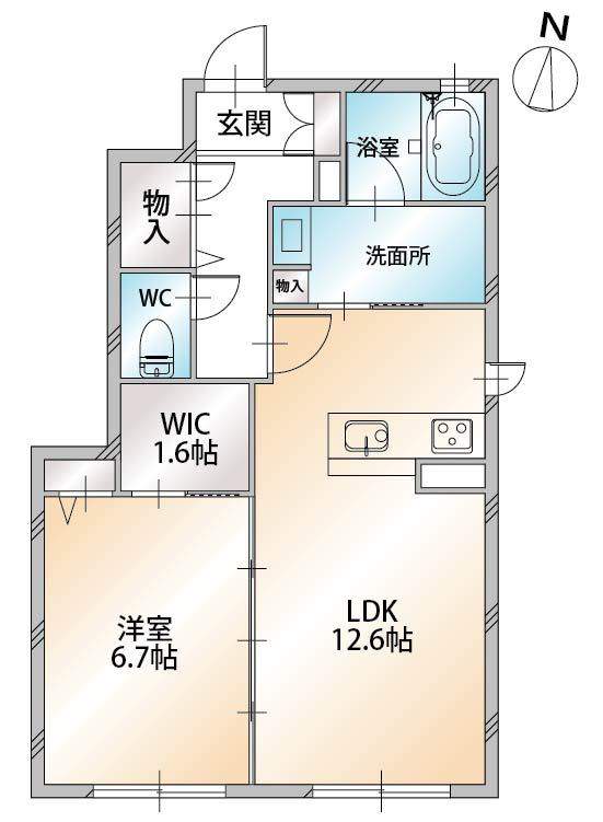 シャーメゾン　チェラーグ 103号室 間取り