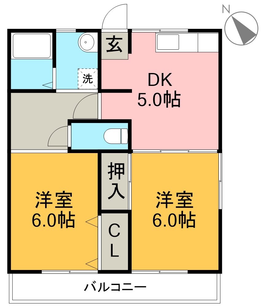 藤本マンション 3F10号室 間取り