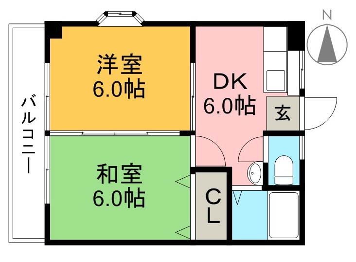 レジデンスマルミツ 301号室 間取り