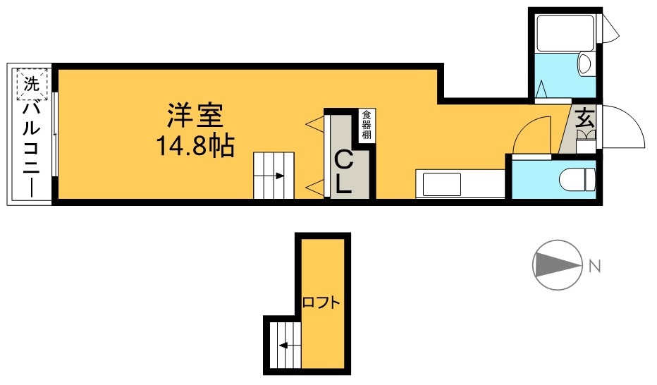 メゾンレーヴ 307号室 間取り