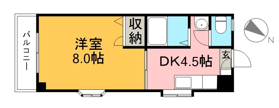 メゾンレーヴ高須 301号室 間取り