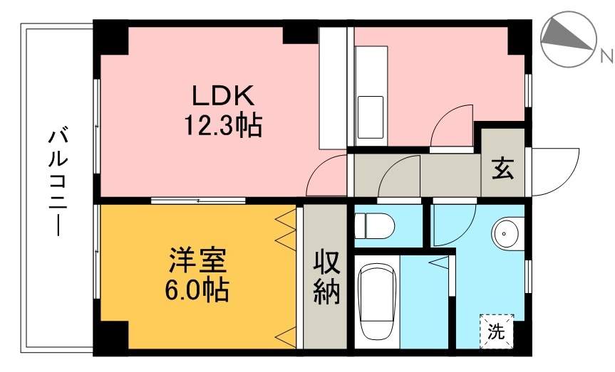 ミール 302号室 間取り