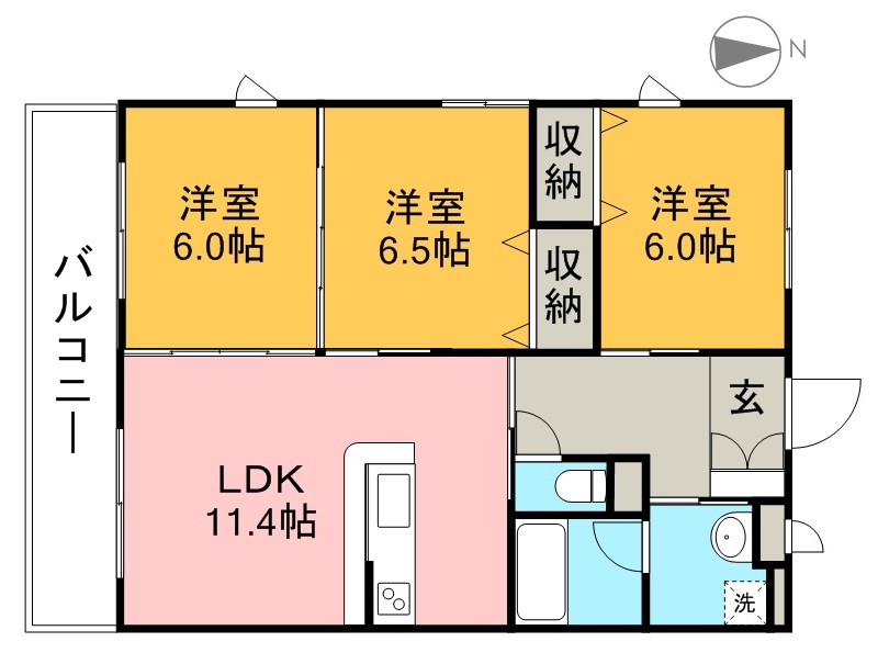 ロマネコンティ２４ 307号室 間取り