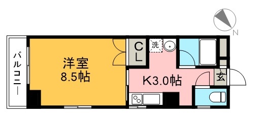ルーチェ 401号室 間取り