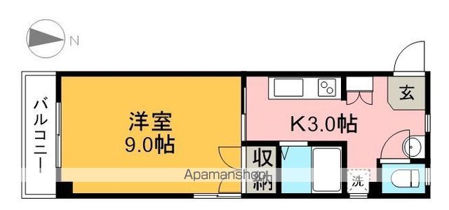 マンションつくし野 205号室 間取り