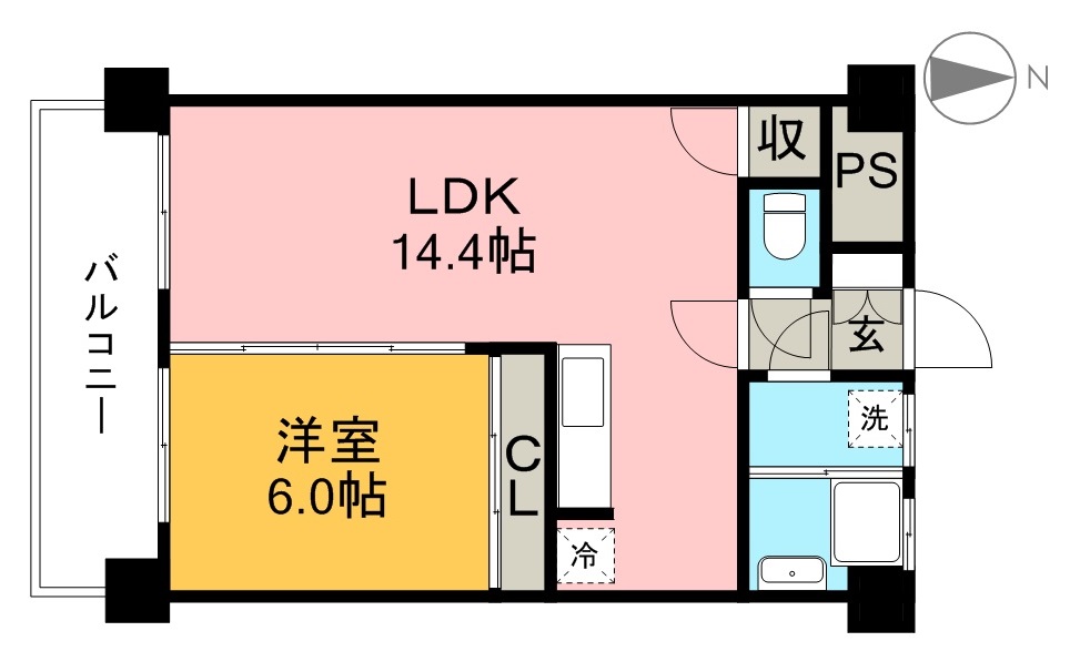 Ｎ＆Ａ　ＡＰＡＲＴＭＥＮＴ 605号室 間取り