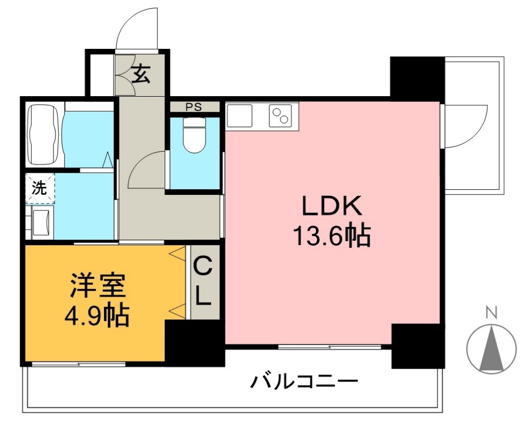 高知駅スクエア 303号室 間取り