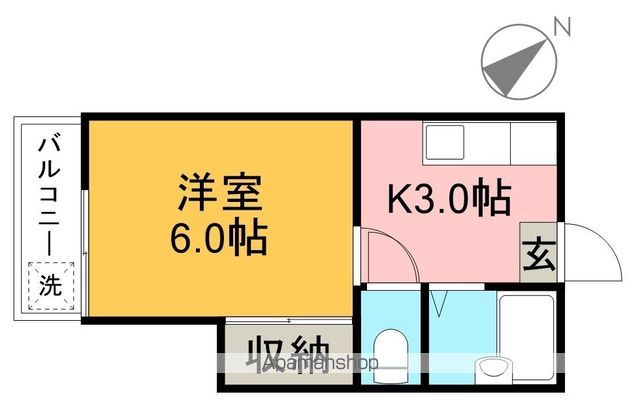 プレステージ桟橋 302号室 間取り