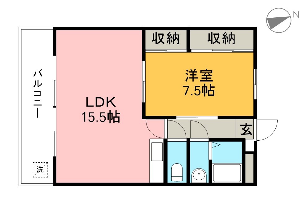 ロゼ２ 207号室 間取り
