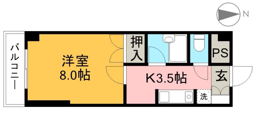 ミタニマンションⅢ 1004号室 間取り