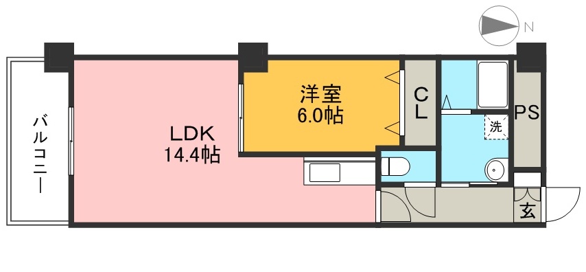 ルガーノⅡ 303号室 間取り