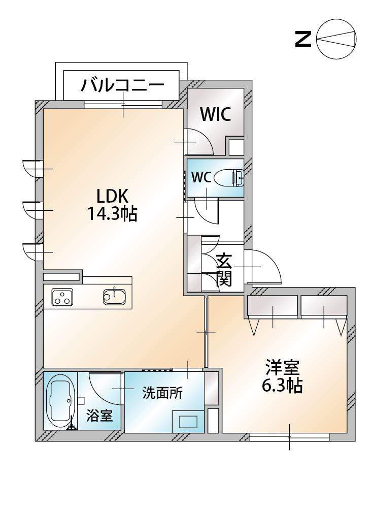 シャーメゾン雅 201号室 間取り