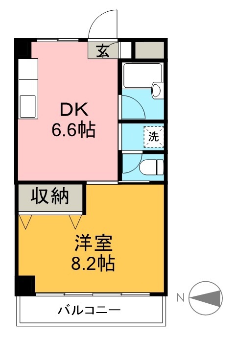 池本マンション 205号室 間取り