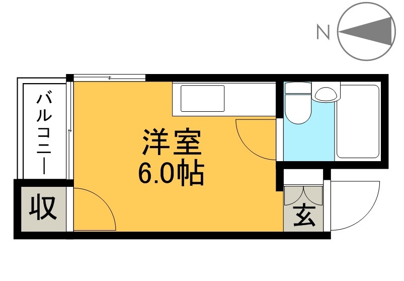 サンハイツ上町３ 302号室 間取り