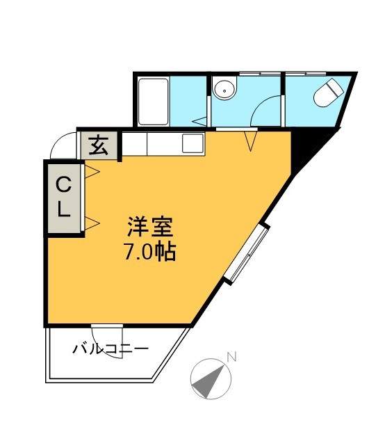 オリーブハウス 403号室 間取り