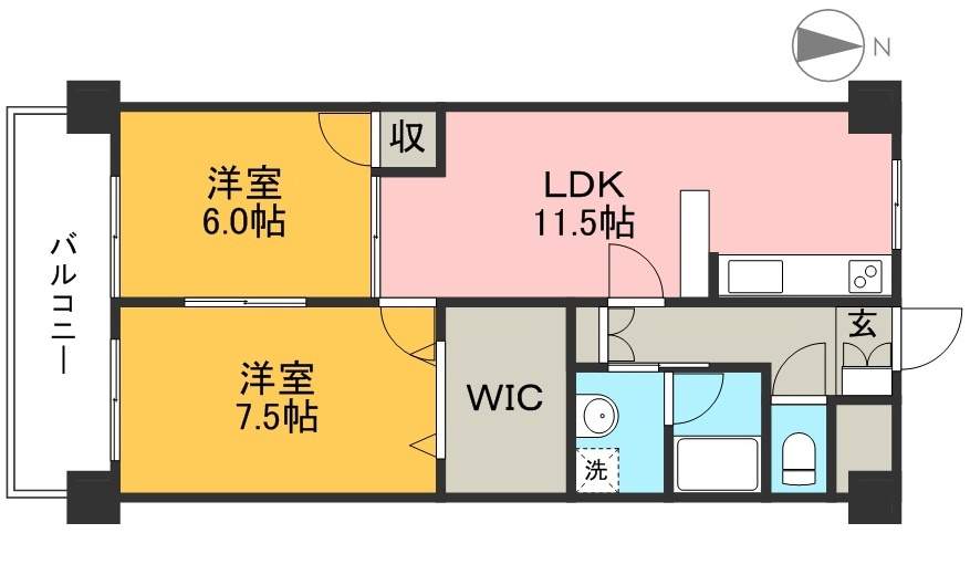 レジデンツアハト 902号室 間取り