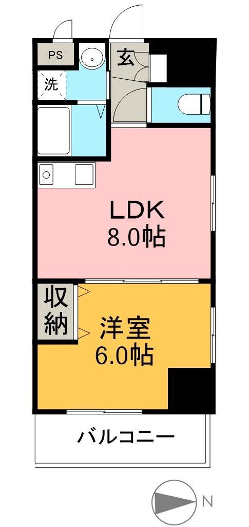 高知インターマンション 207号室 間取り