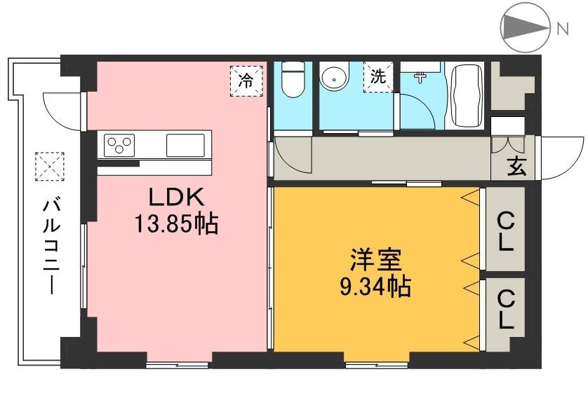 ＨＡＲＶＥＳＴ 405号室 間取り