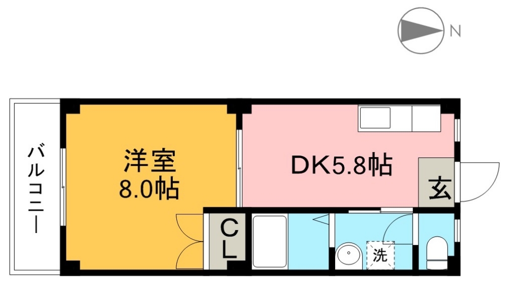 ＣＯＺＹ　ＣＯＵＲＴ 403号室 間取り