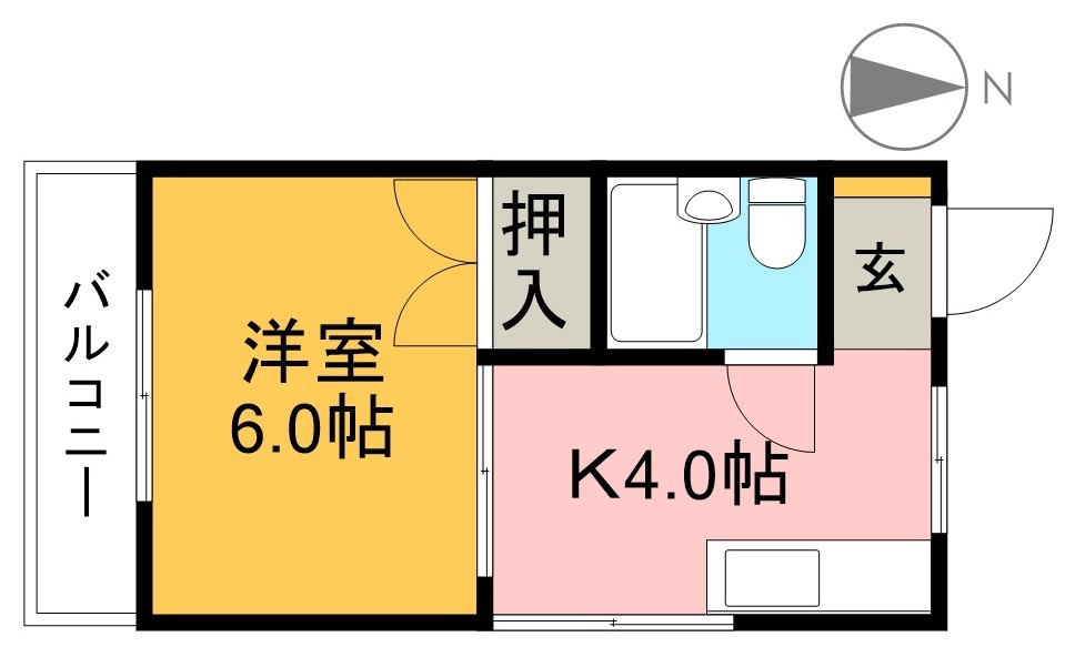 黒潮マンション 203号室 間取り