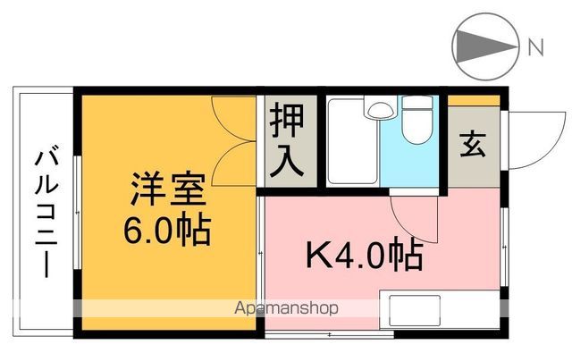 黒潮マンション 203号室 間取り