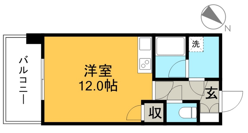 杉本ビル 502号室 間取り
