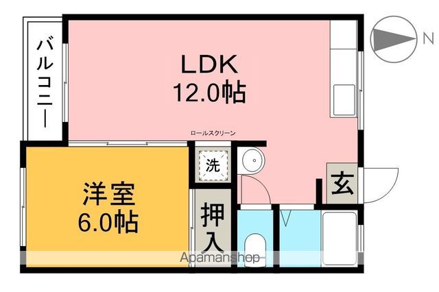 マンション岡 302号室 間取り