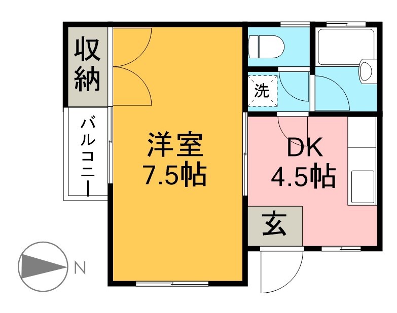メゾンケー 3A号室 間取り