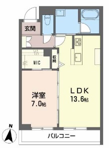 ベレオガーデンズｇｒａｃｅ 303号室 間取り