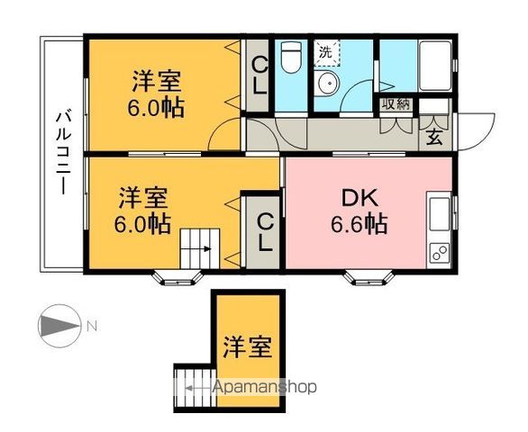 Ｓｕｎ　Ｈｅｉｇｈｔｓ　南久万 202号室 間取り