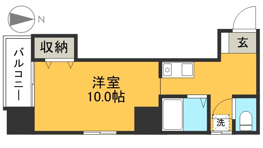 リヴィエラ二葉町 302号室 間取り
