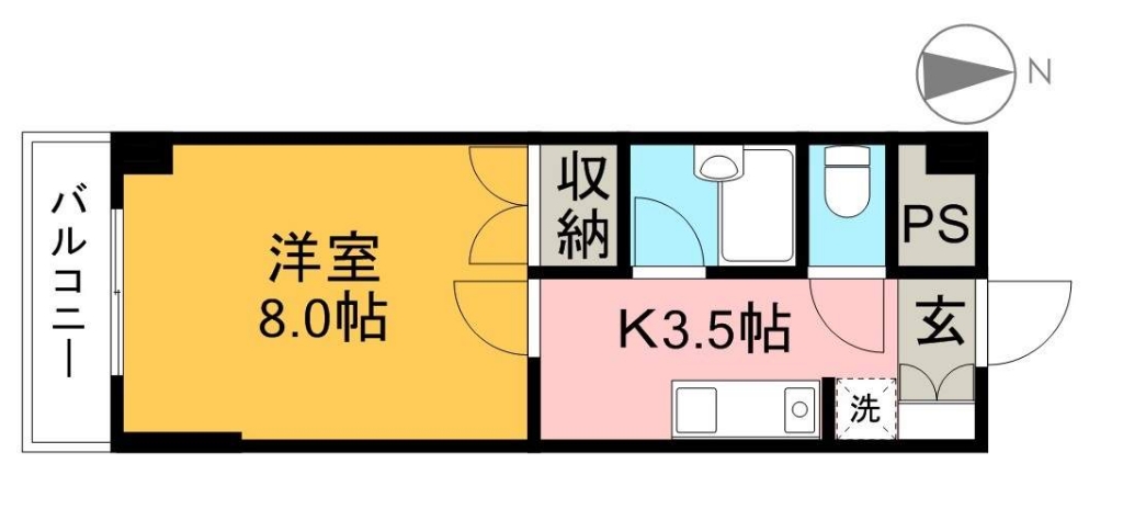 ミタニマンションⅢ 802号室 間取り