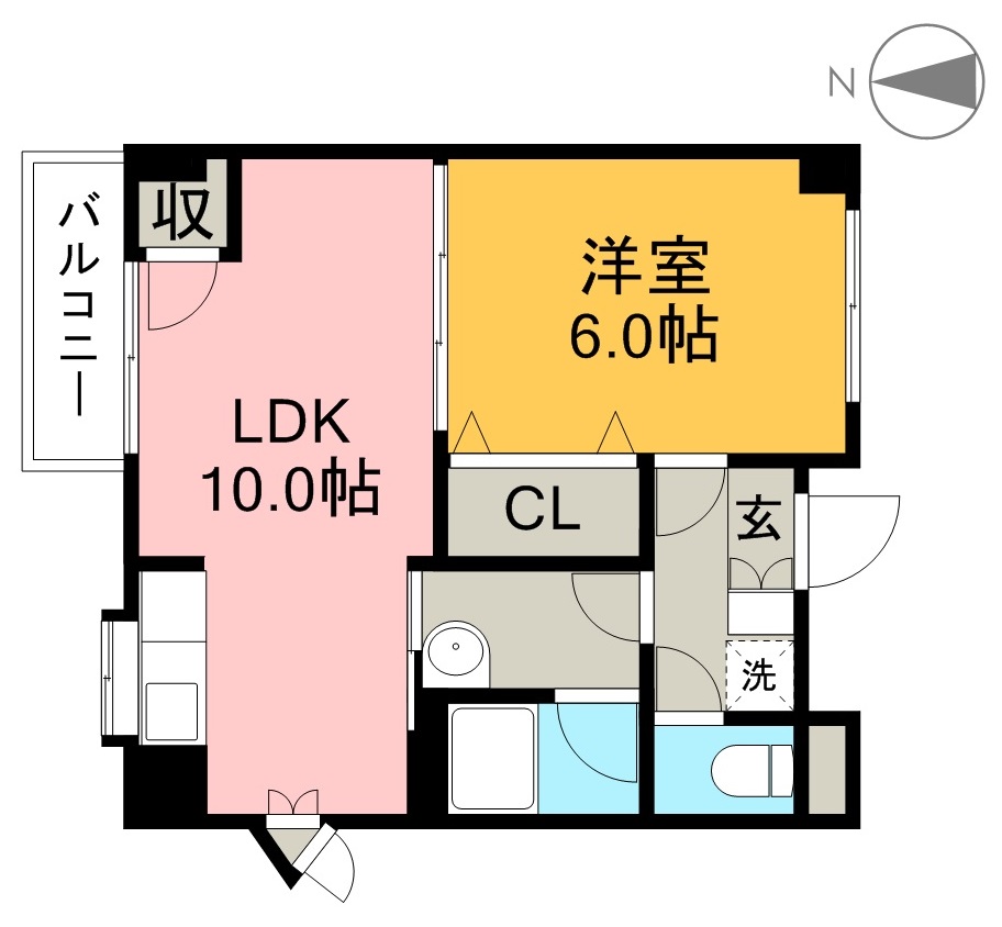 Ｗｉｎ　Ｌｅｇｅｎｄ　Ⅲ 302号室 間取り