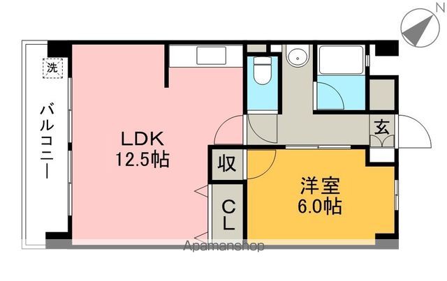 キャメルシード 202号室 間取り